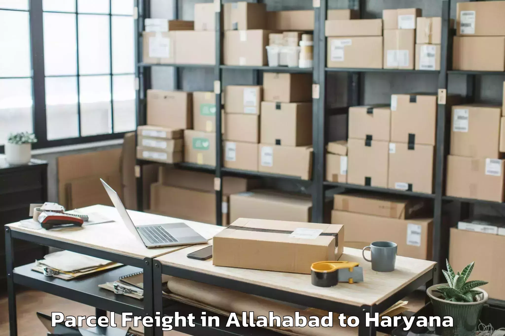 Easy Allahabad to Manesar Parcel Freight Booking